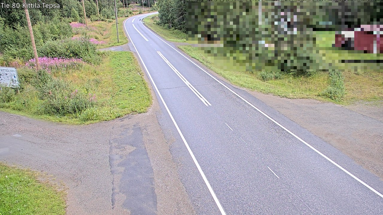 Weather Camera Image Väg 80 Kittilä, Tepsa, Kittilä, Lappi