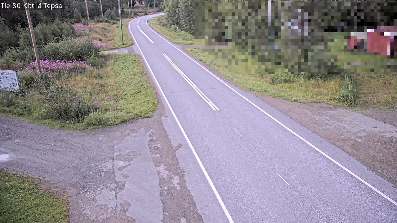 Weather Camera Image Väg 80 Kittilä, Tepsa, Kittilä, Lappi