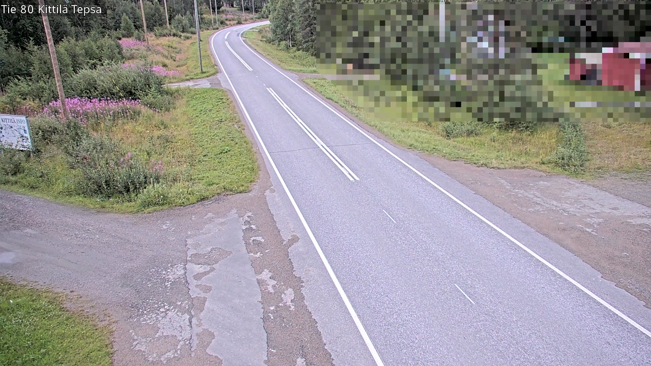 Weather Camera Image Väg 80 Kittilä, Tepsa, Kittilä, Lappi
