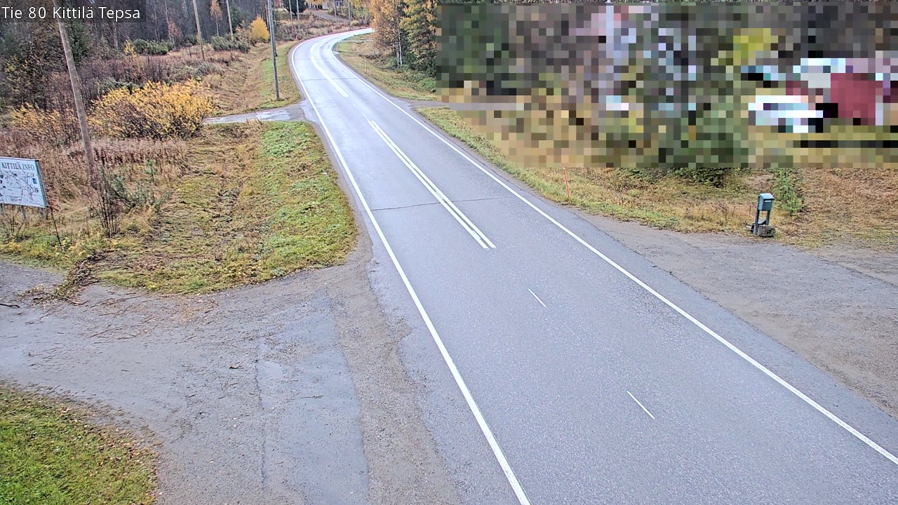 Weather Camera Image Väg 80 Kittilä, Tepsa, Kittilä, Lappi