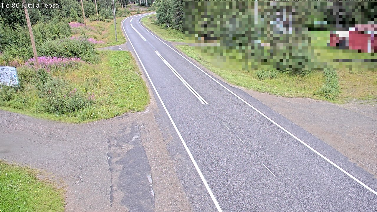 Weather Camera Image Väg 80 Kittilä, Tepsa, Kittilä, Lappi