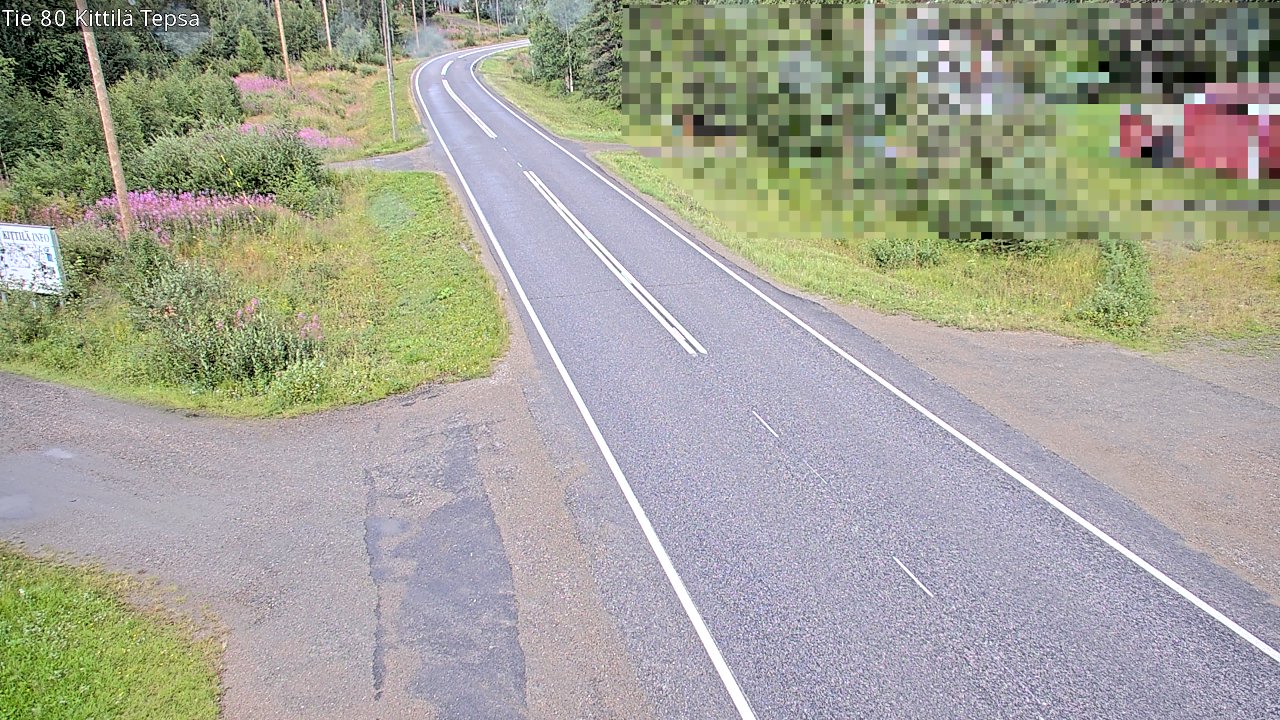 Weather Camera Image Väg 80 Kittilä, Tepsa, Kittilä, Lappi