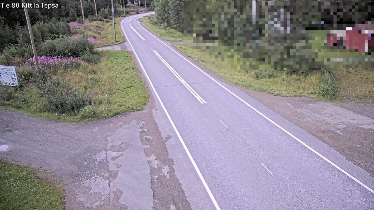 Weather Camera Image Väg 80 Kittilä, Tepsa, Kittilä, Lappi