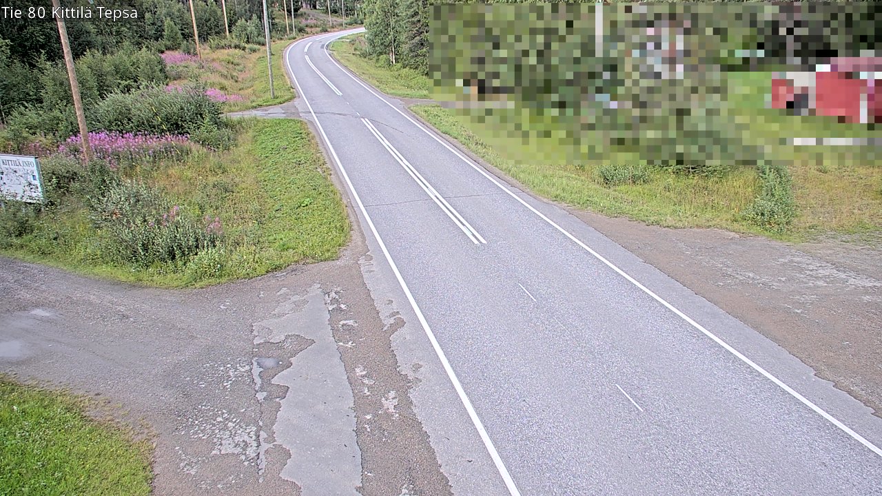 Weather Camera Image Väg 80 Kittilä, Tepsa, Kittilä, Lappi