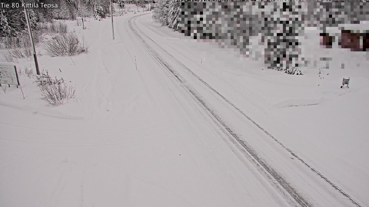 Weather Camera Image Väg 80 Kittilä, Tepsa, Kittilä, Lappi