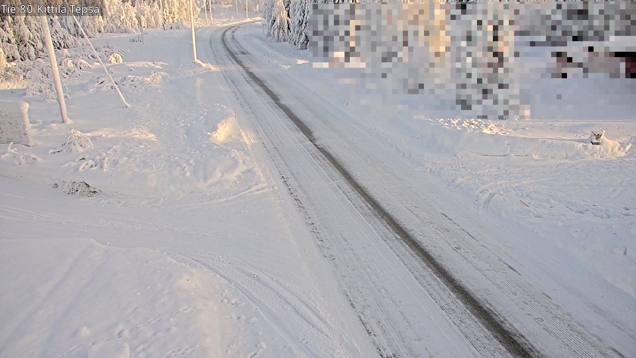 Weather Camera Image Road 80 Kittilä, Tepsa, Kittilä, Lappi
