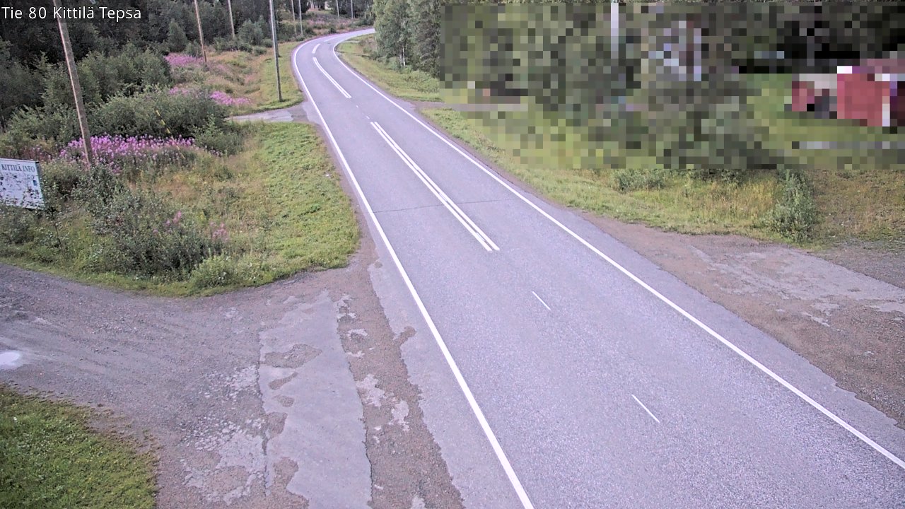 Weather Camera Image Väg 80 Kittilä, Tepsa, Kittilä, Lappi