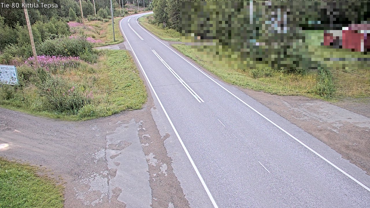 Weather Camera Image Väg 80 Kittilä, Tepsa, Kittilä, Lappi