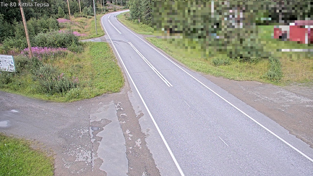 Weather Camera Image Väg 80 Kittilä, Tepsa, Kittilä, Lappi