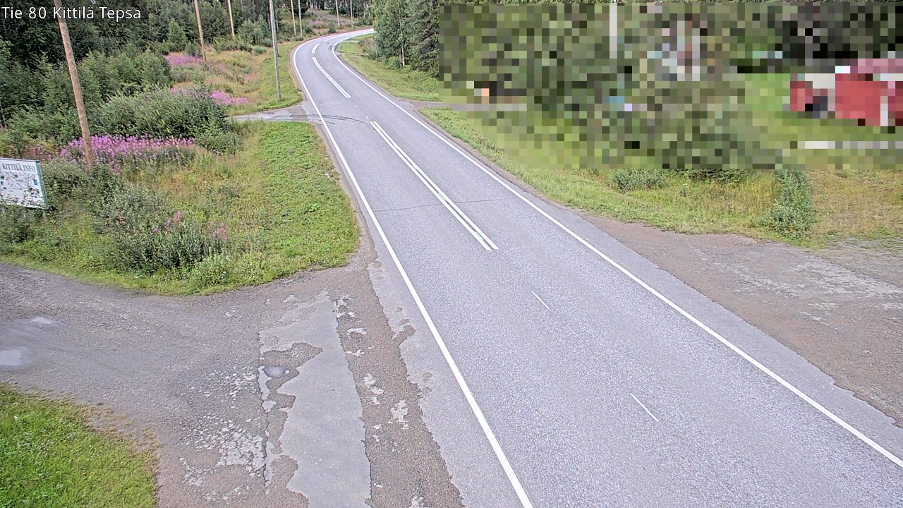 Weather Camera Image Väg 80 Kittilä, Tepsa, Kittilä, Lappi