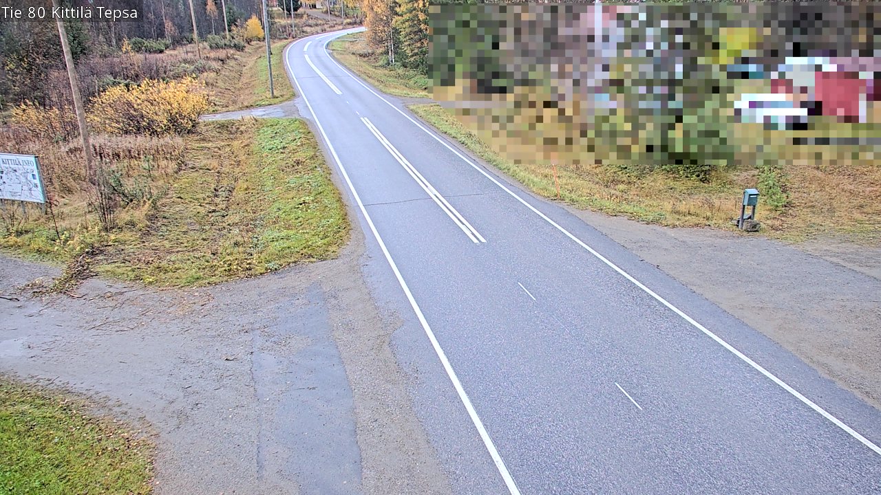 Weather Camera Image Väg 80 Kittilä, Tepsa, Kittilä, Lappi