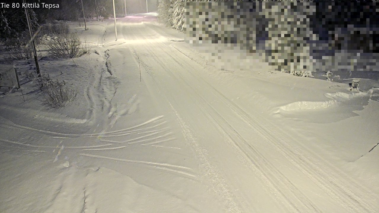 Weather Camera Image Väg 80 Kittilä, Tepsa, Kittilä, Lappi