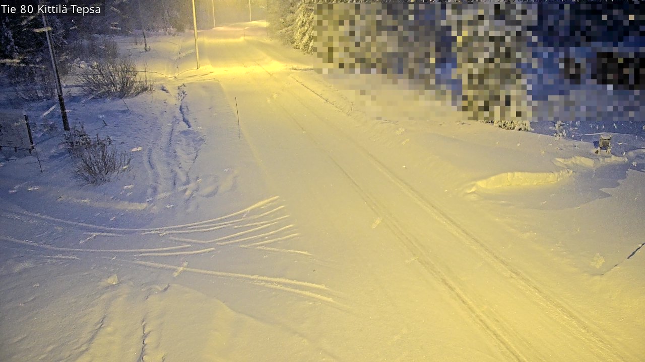 Weather Camera Image Väg 80 Kittilä, Tepsa, Kittilä, Lappi