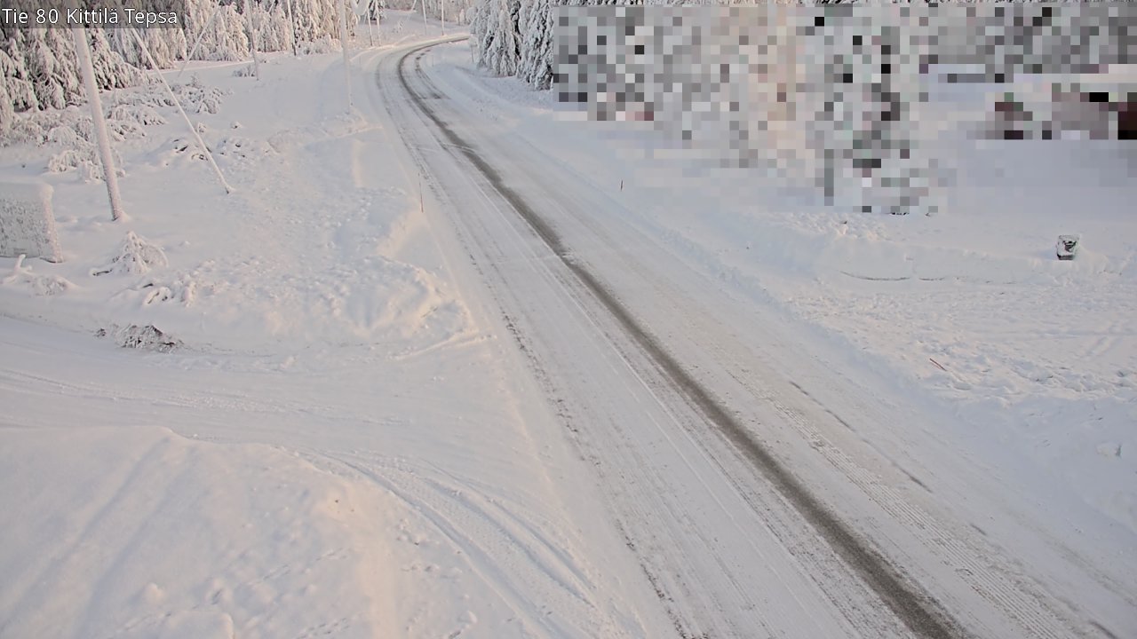 Weather Camera Image Road 80 Kittilä, Tepsa, Kittilä, Lappi