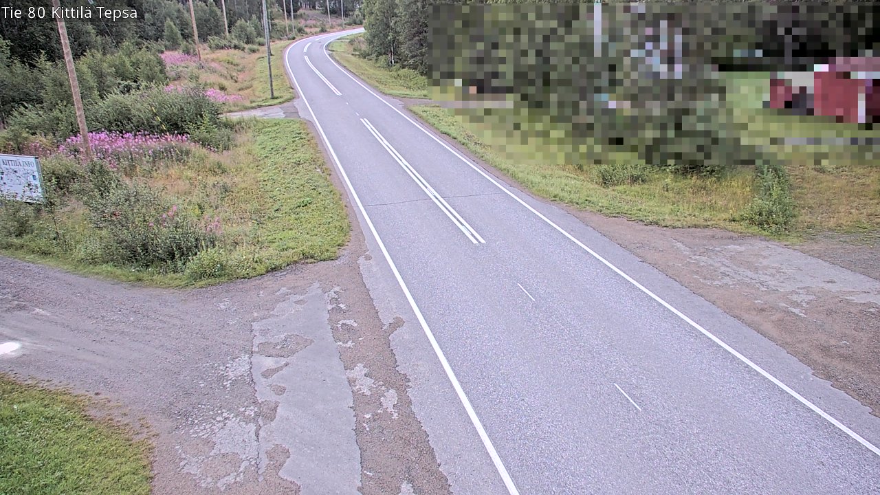 Weather Camera Image Väg 80 Kittilä, Tepsa, Kittilä, Lappi