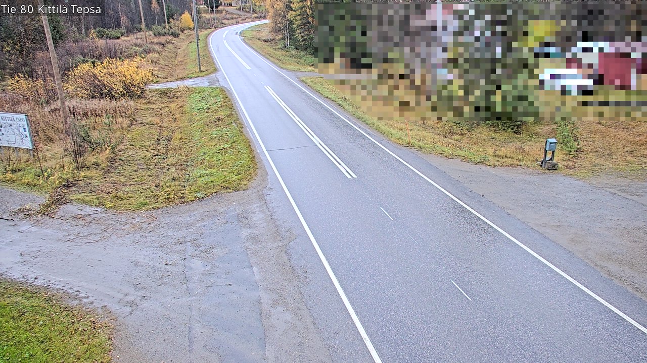 Weather Camera Image Road 80 Kittilä, Tepsa, Kittilä, Lappi