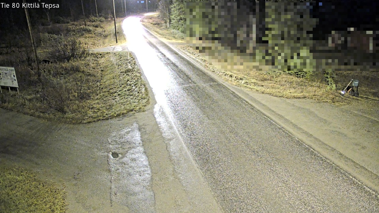 Weather Camera Image Road 80 Kittilä, Tepsa, Kittilä, Lappi