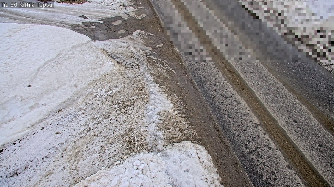 Weather Camera Image Väg 80 Kittilä, Tepsa, Kittilä, Lappi