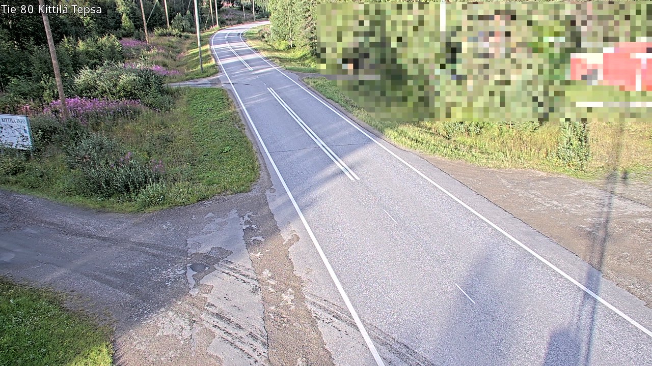 Weather Camera Image Väg 80 Kittilä, Tepsa, Kittilä, Lappi