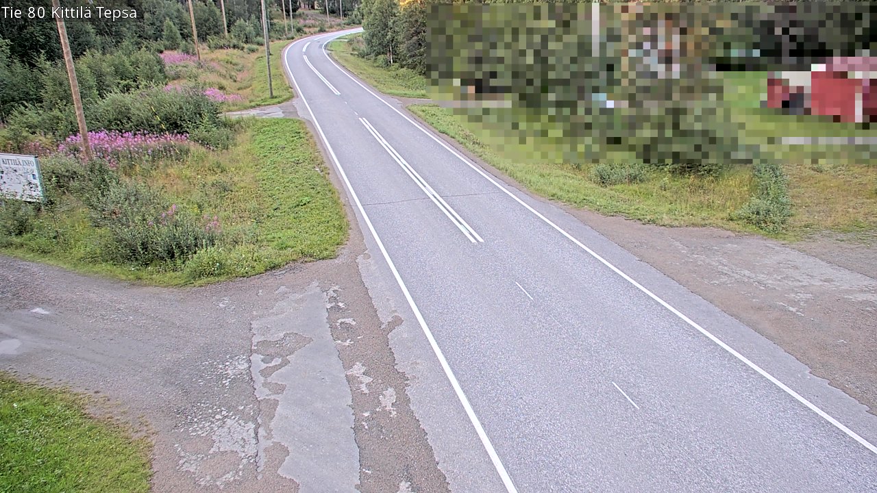 Weather Camera Image Väg 80 Kittilä, Tepsa, Kittilä, Lappi