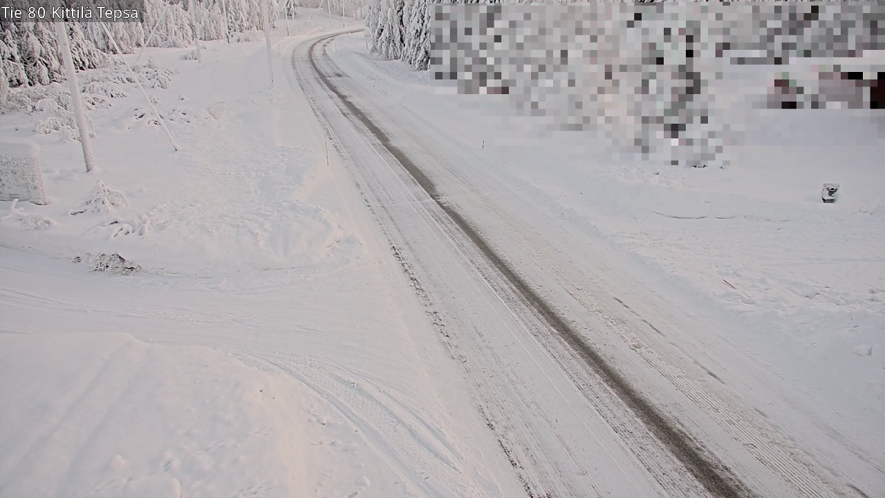 Weather Camera Image Road 80 Kittilä, Tepsa, Kittilä, Lappi