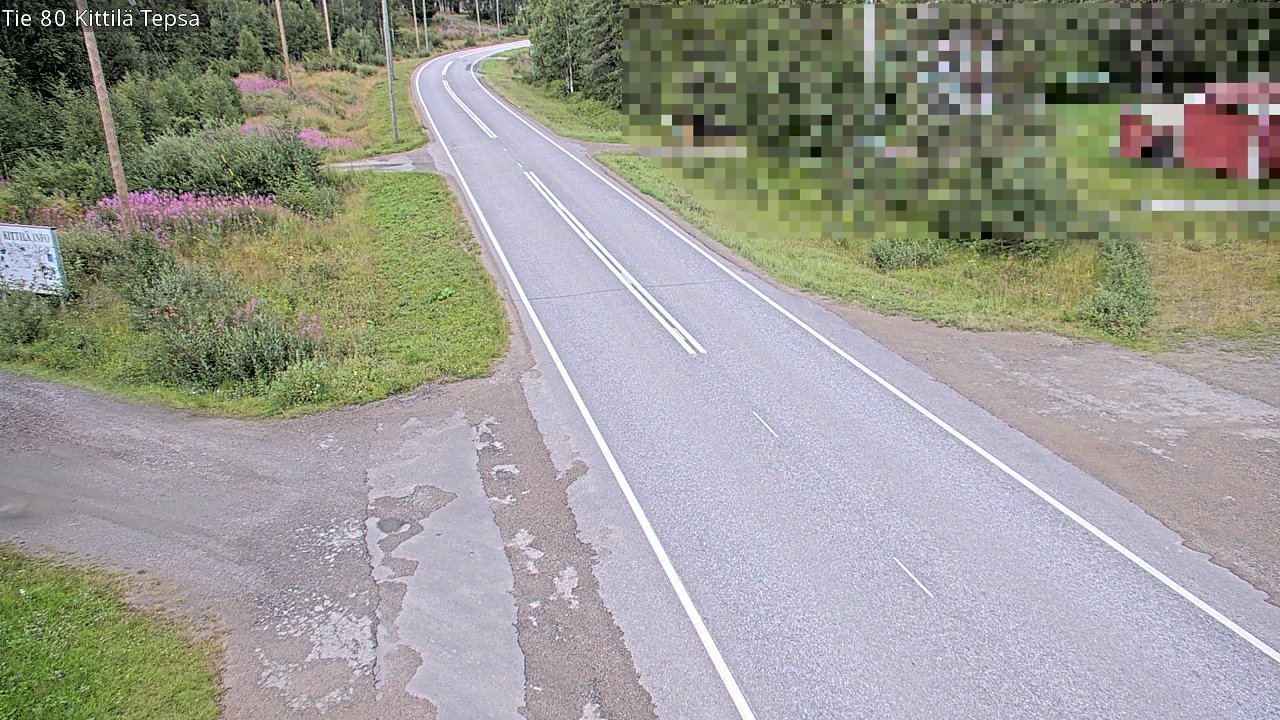Weather Camera Image Väg 80 Kittilä, Tepsa, Kittilä, Lappi