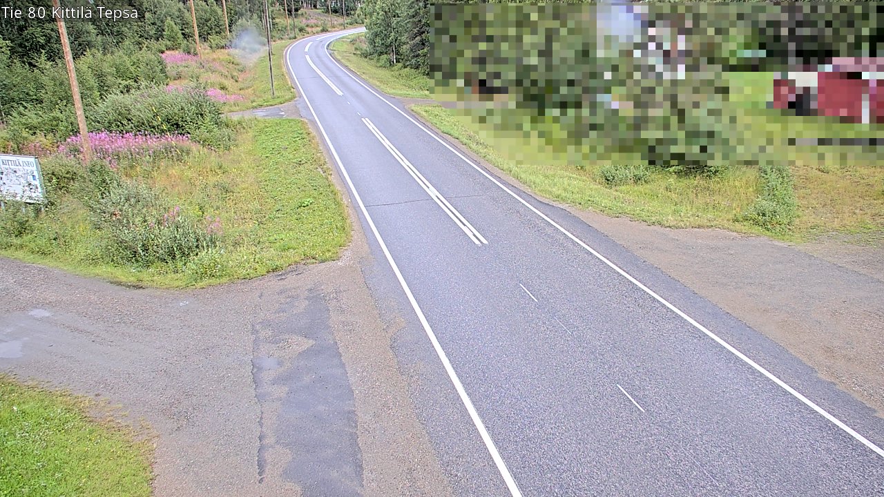 Weather Camera Image Väg 80 Kittilä, Tepsa, Kittilä, Lappi