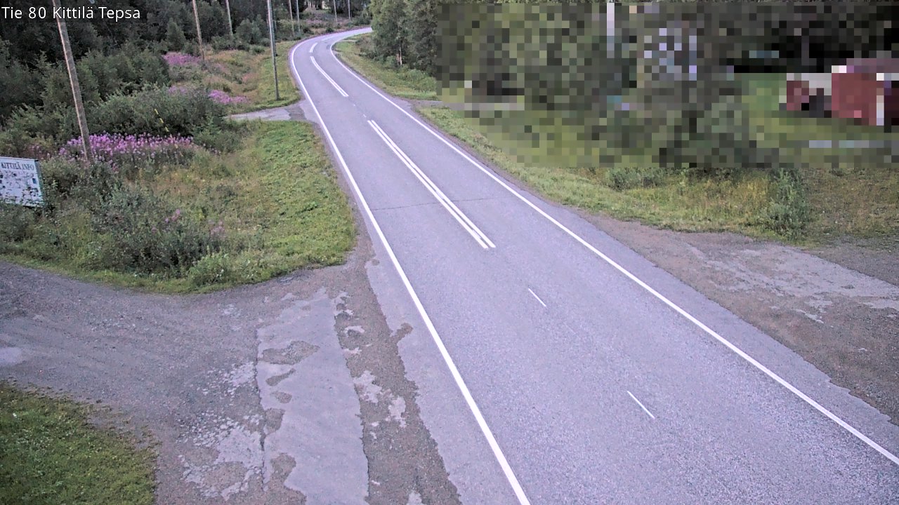 Weather Camera Image Väg 80 Kittilä, Tepsa, Kittilä, Lappi