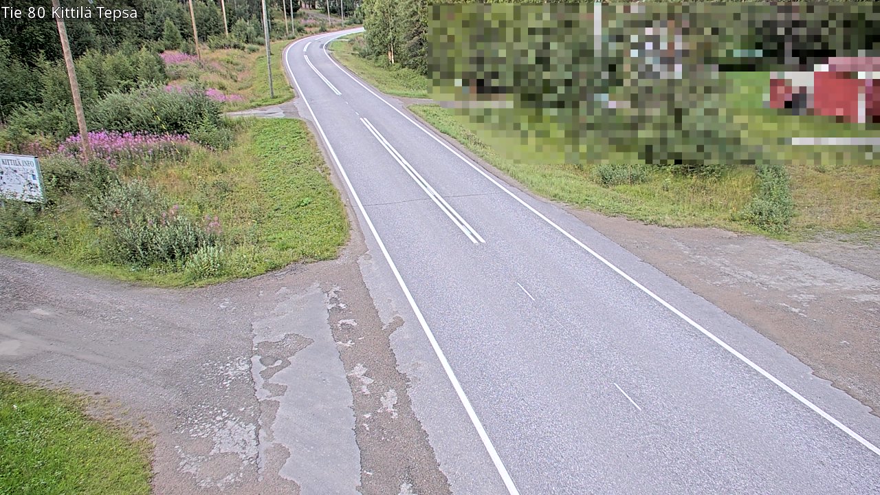 Weather Camera Image Väg 80 Kittilä, Tepsa, Kittilä, Lappi