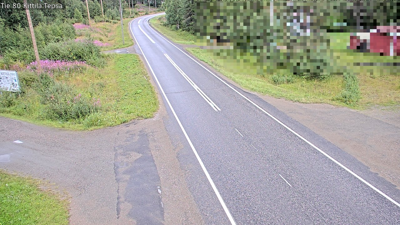 Weather Camera Image Väg 80 Kittilä, Tepsa, Kittilä, Lappi