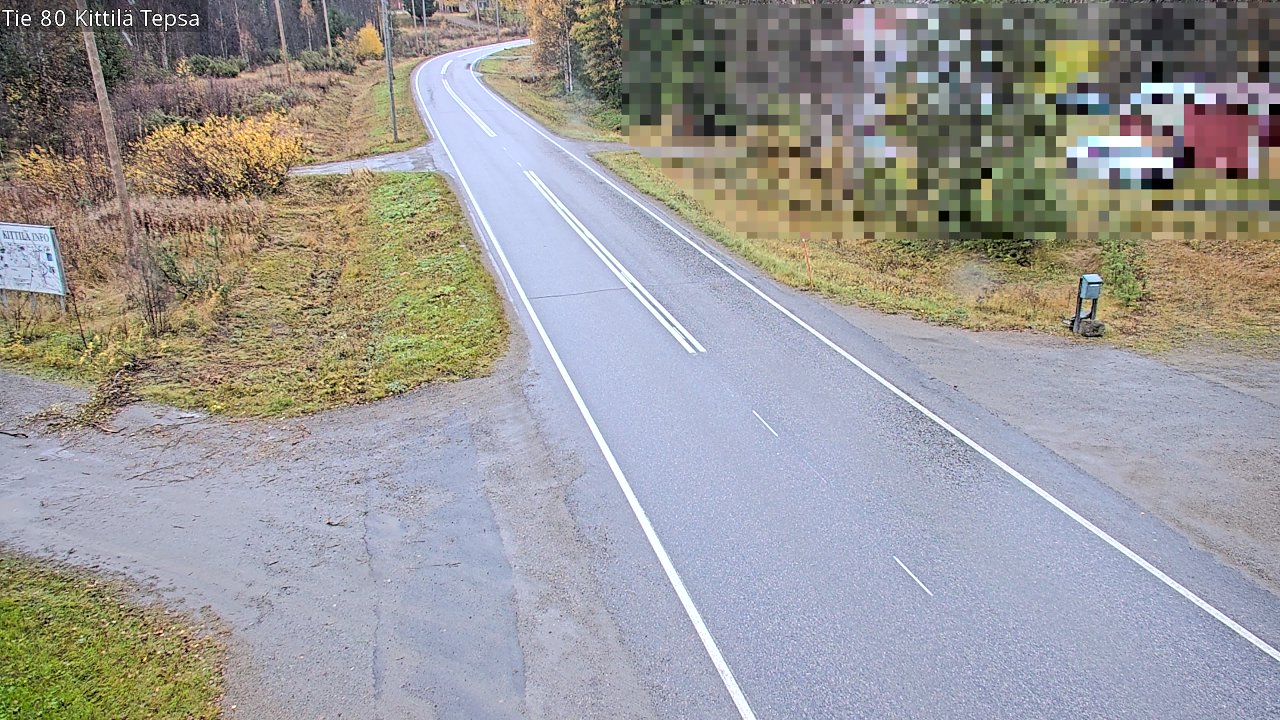 Weather Camera Image Road 80 Kittilä, Tepsa, Kittilä, Lappi