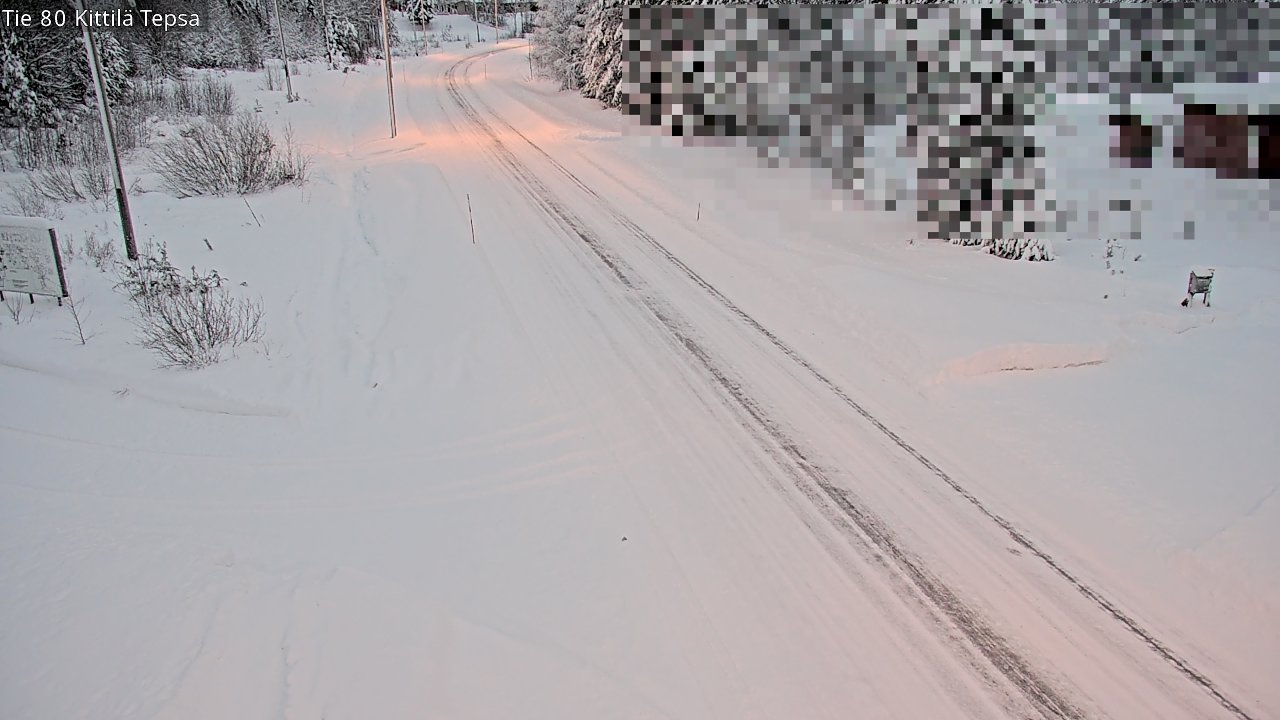 Weather Camera Image Väg 80 Kittilä, Tepsa, Kittilä, Lappi