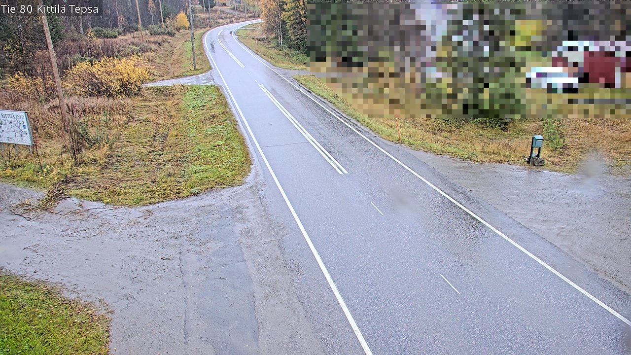 Weather Camera Image Road 80 Kittilä, Tepsa, Kittilä, Lappi