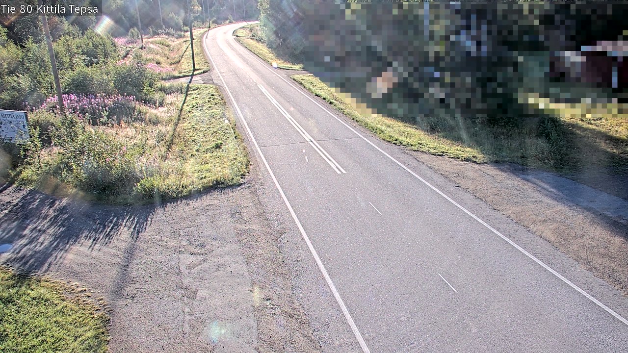 Weather Camera Image Väg 80 Kittilä, Tepsa, Kittilä, Lappi