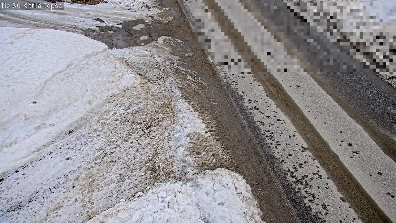 Weather Camera Image Väg 80 Kittilä, Tepsa, Kittilä, Lappi