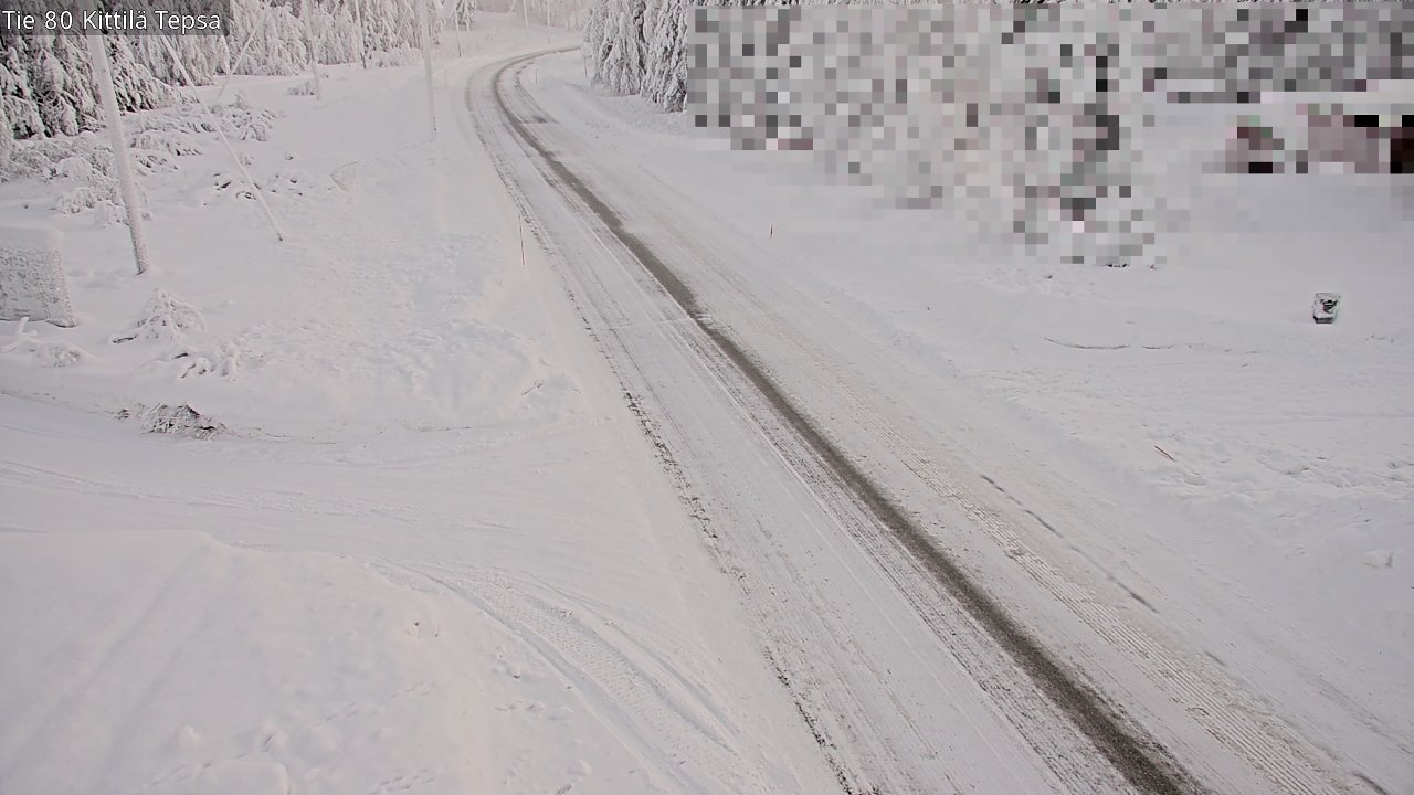 Weather Camera Image Road 80 Kittilä, Tepsa, Kittilä, Lappi
