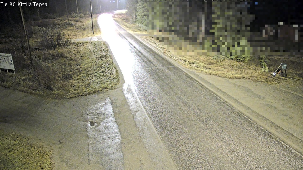 Weather Camera Image Väg 80 Kittilä, Tepsa, Kittilä, Lappi