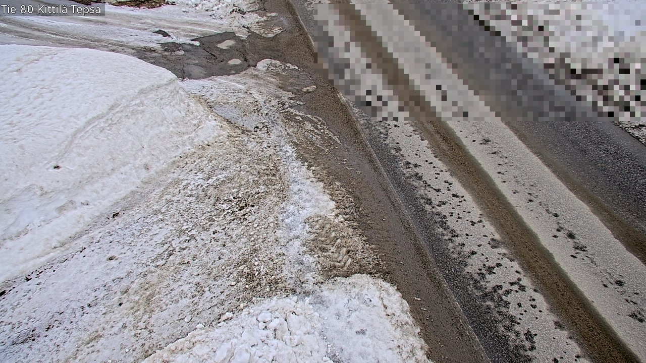 Weather Camera Image Väg 80 Kittilä, Tepsa, Kittilä, Lappi