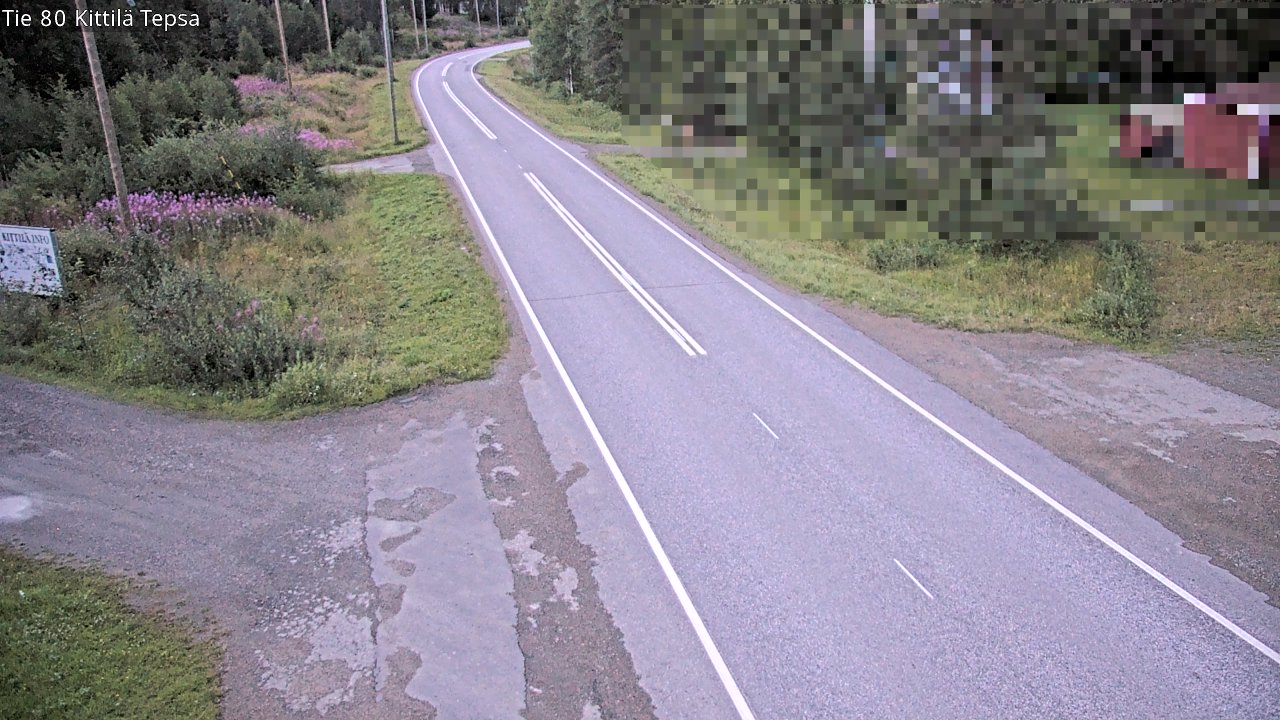 Weather Camera Image Väg 80 Kittilä, Tepsa, Kittilä, Lappi