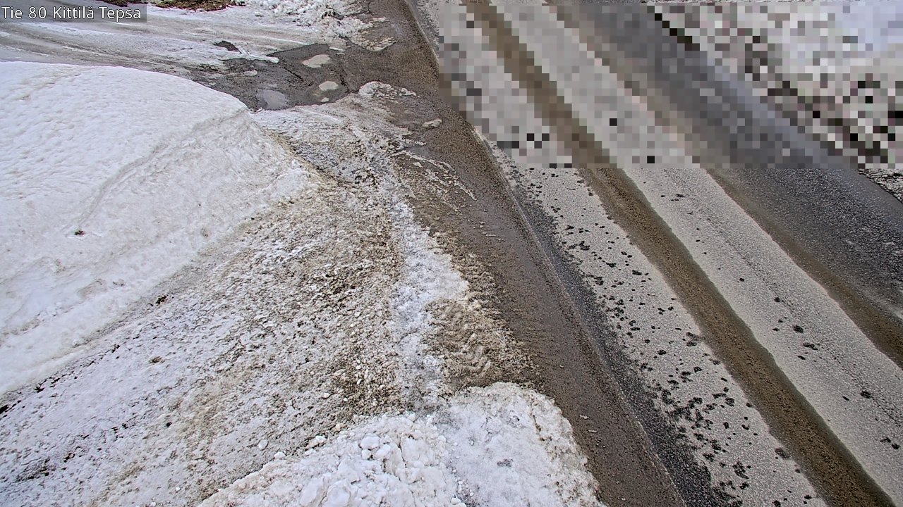 Weather Camera Image Väg 80 Kittilä, Tepsa, Kittilä, Lappi