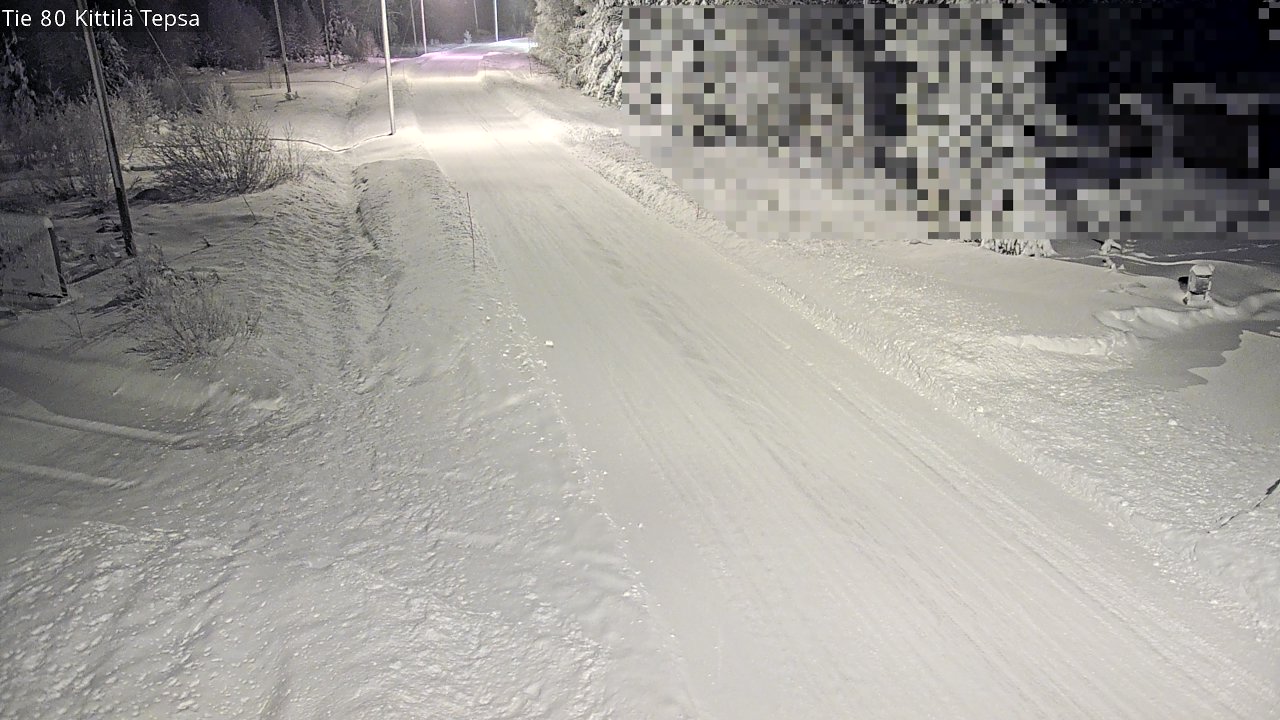 Weather Camera Image Road 80 Kittilä, Tepsa, Kittilä, Lappi