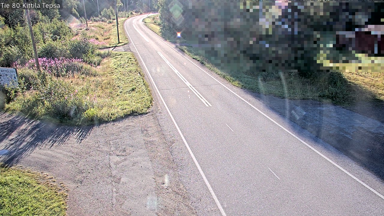 Weather Camera Image Väg 80 Kittilä, Tepsa, Kittilä, Lappi