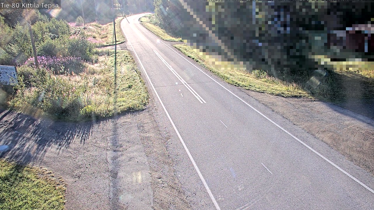 Weather Camera Image Väg 80 Kittilä, Tepsa, Kittilä, Lappi