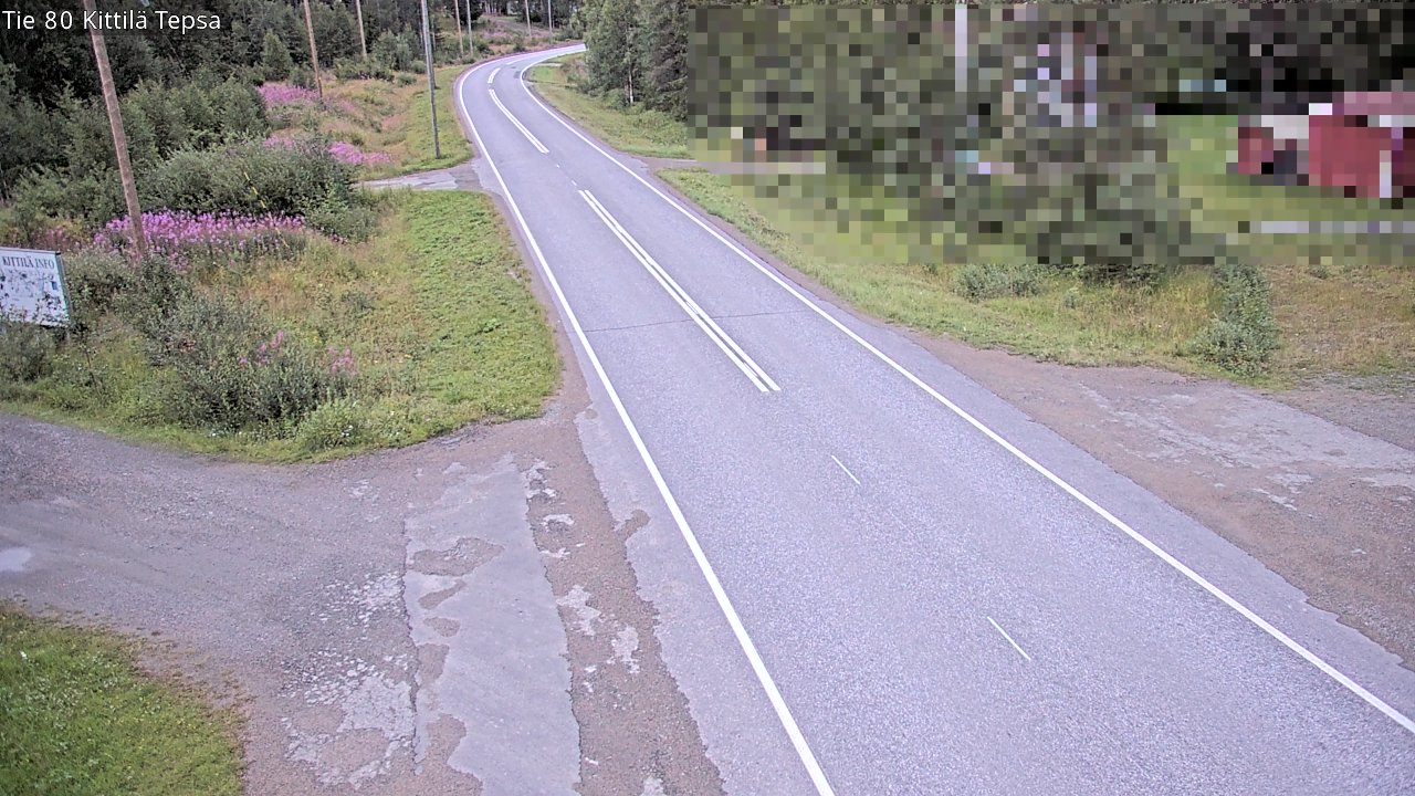 Weather Camera Image Väg 80 Kittilä, Tepsa, Kittilä, Lappi