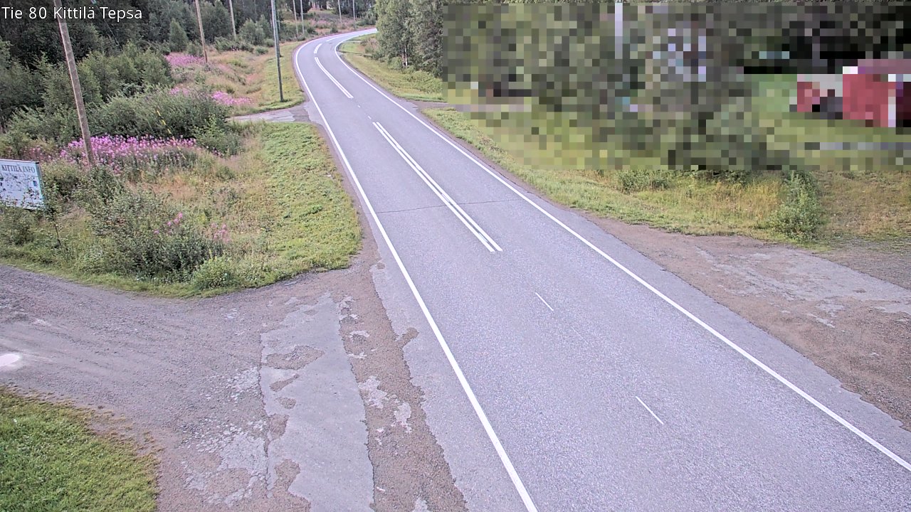 Weather Camera Image Väg 80 Kittilä, Tepsa, Kittilä, Lappi
