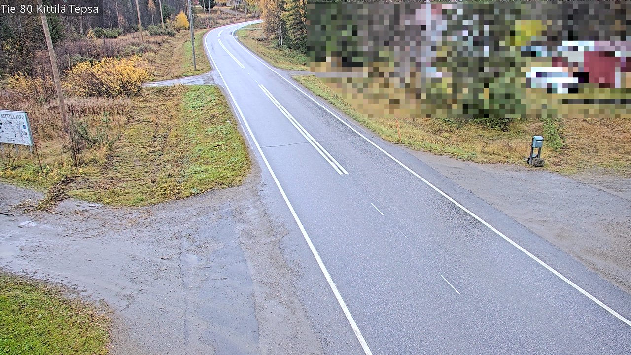 Weather Camera Image Road 80 Kittilä, Tepsa, Kittilä, Lappi