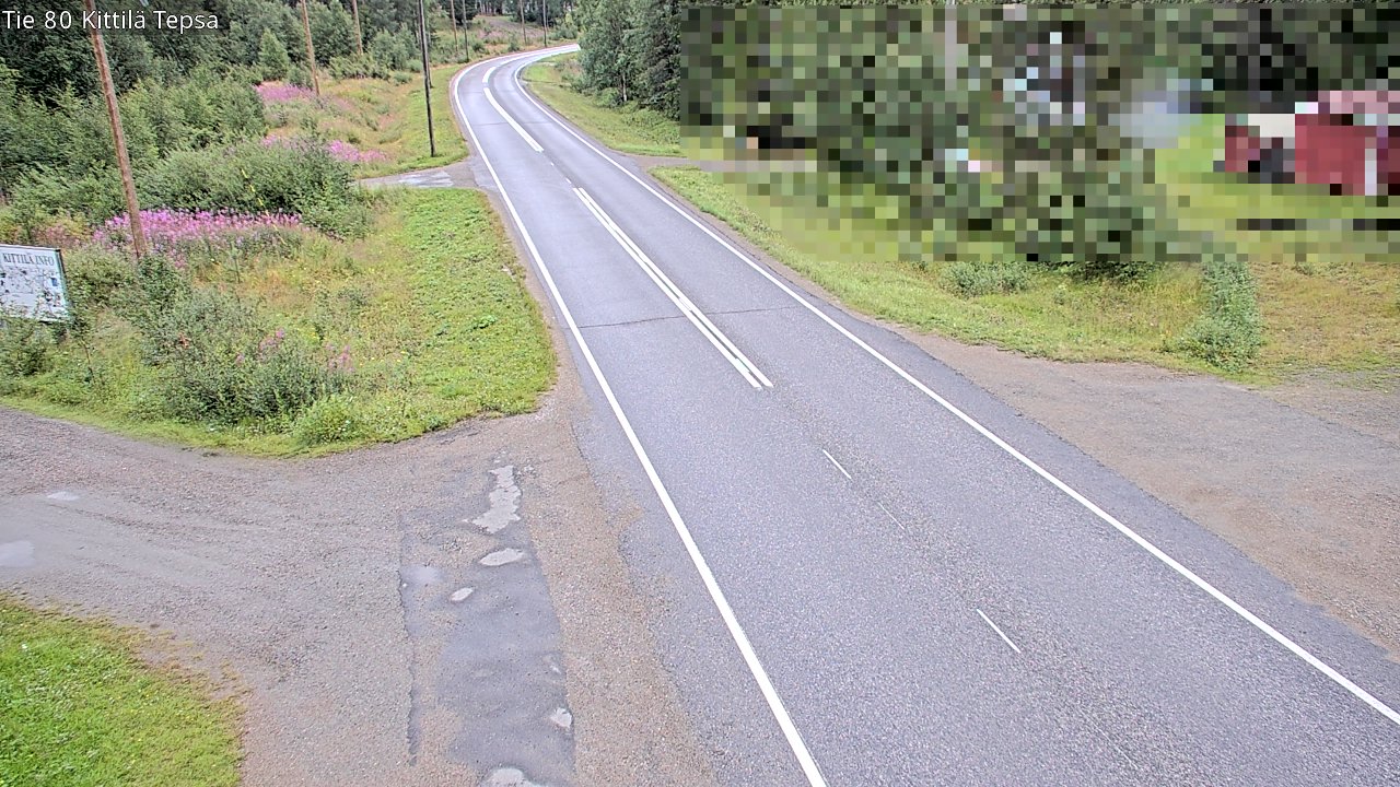 Weather Camera Image Väg 80 Kittilä, Tepsa, Kittilä, Lappi