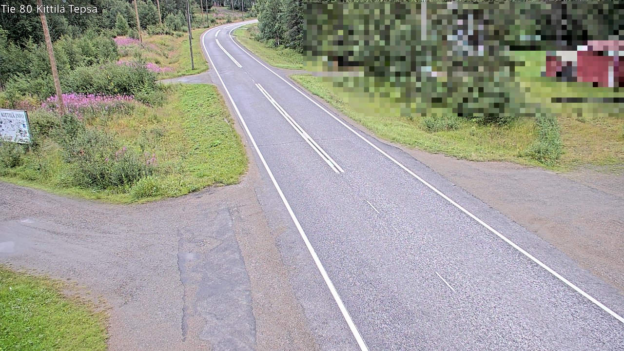 Weather Camera Image Väg 80 Kittilä, Tepsa, Kittilä, Lappi