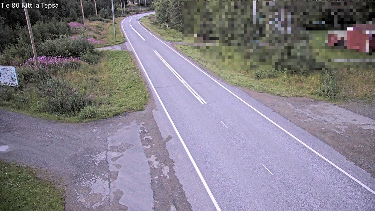 Weather Camera Image Väg 80 Kittilä, Tepsa, Kittilä, Lappi