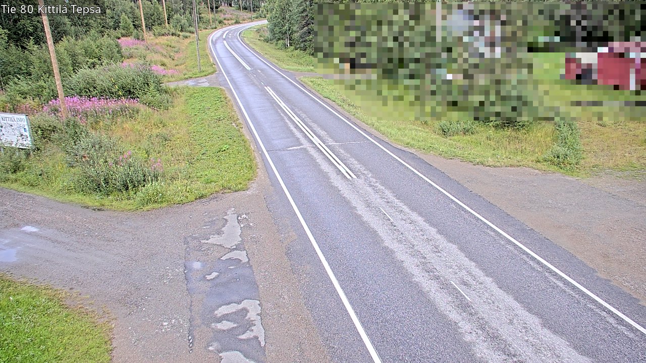 Weather Camera Image Väg 80 Kittilä, Tepsa, Kittilä, Lappi